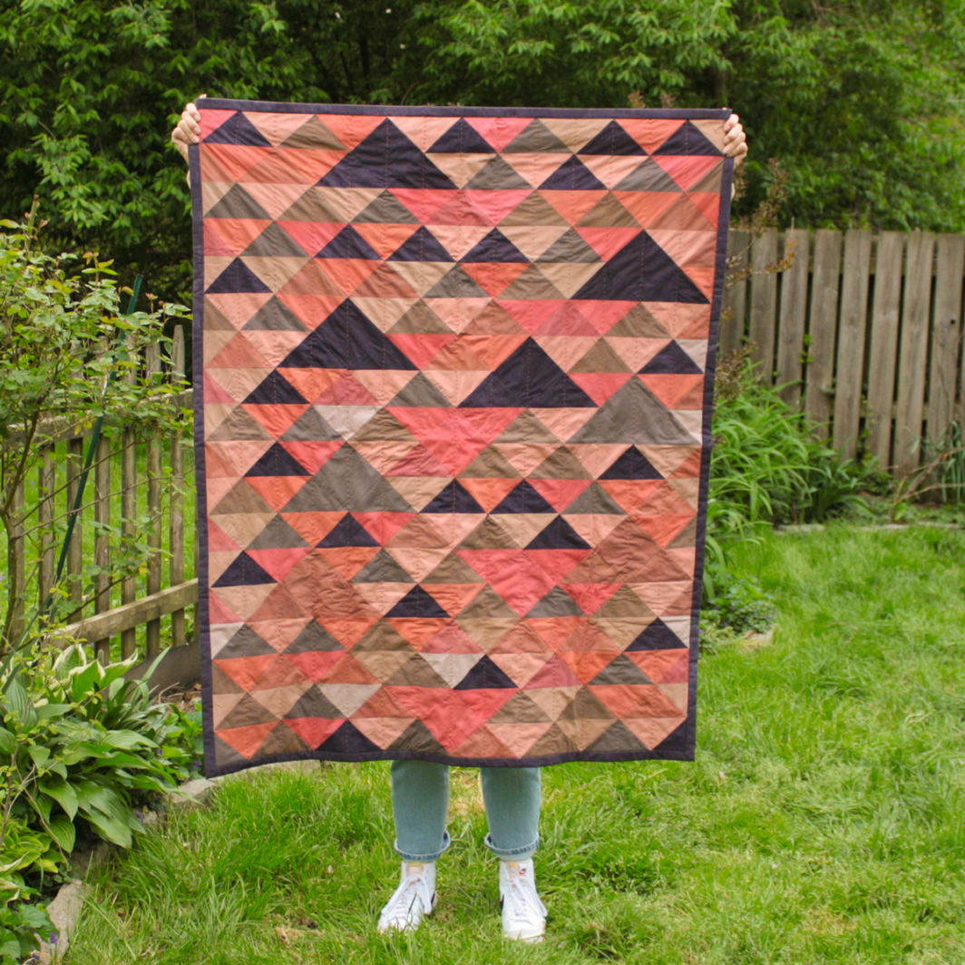 Autumn Triangle Lap Quilt - Woven Home Goods - Susan Balascio