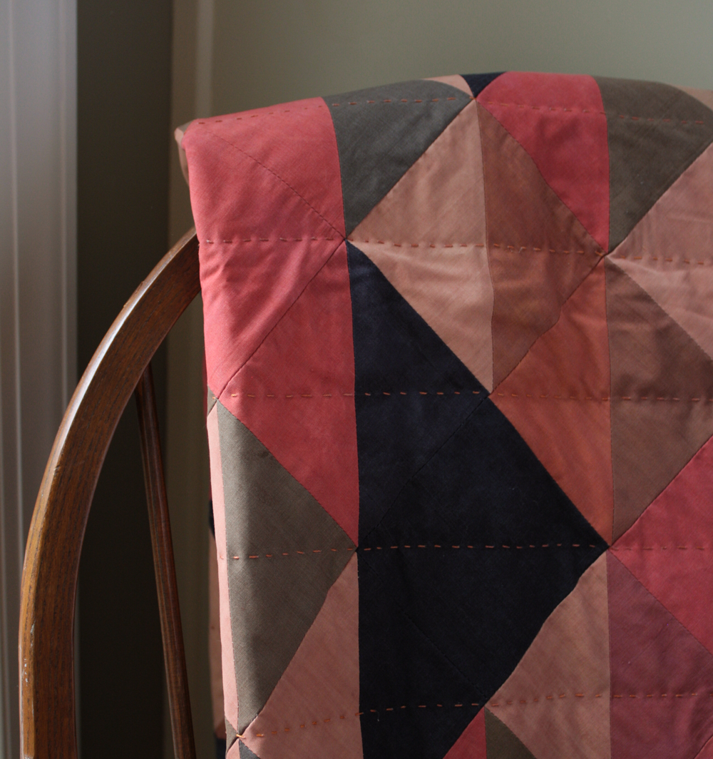 Autumn Triangle Lap Quilt - Woven Home Goods - Susan Balascio